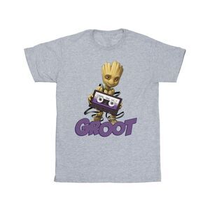 Guardians Of The Galaxy Mens Groot Casette T-Shirt / Sports Grey